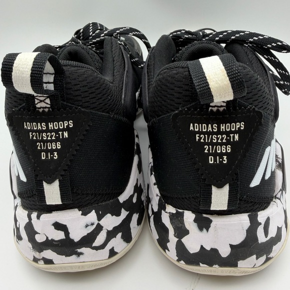 adidas D.O.N. Issue #3 Team Mid Black Mens Size 10 Basketball Shoes H67719 main image 5